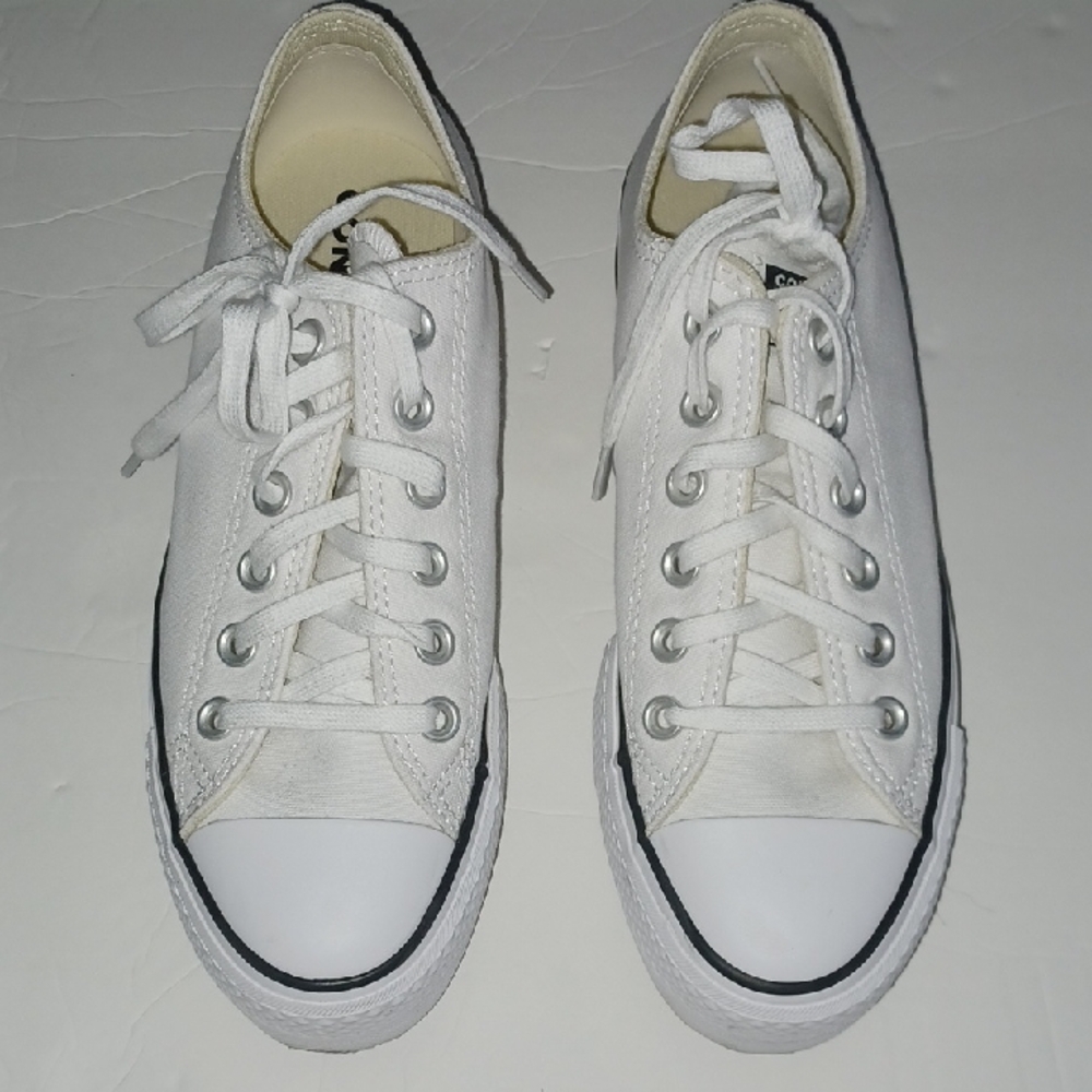 Converse Platform White Canvas Sneakers
